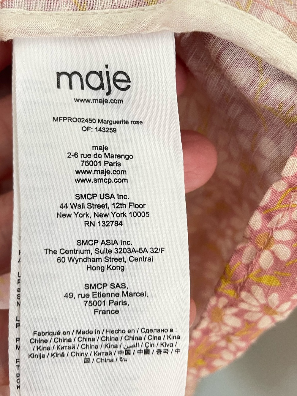 Maje Radola Floral Print Linen Blend Mini Dress Eu 36 Size S Cottagecore Prairie - Picture 10 of 16
